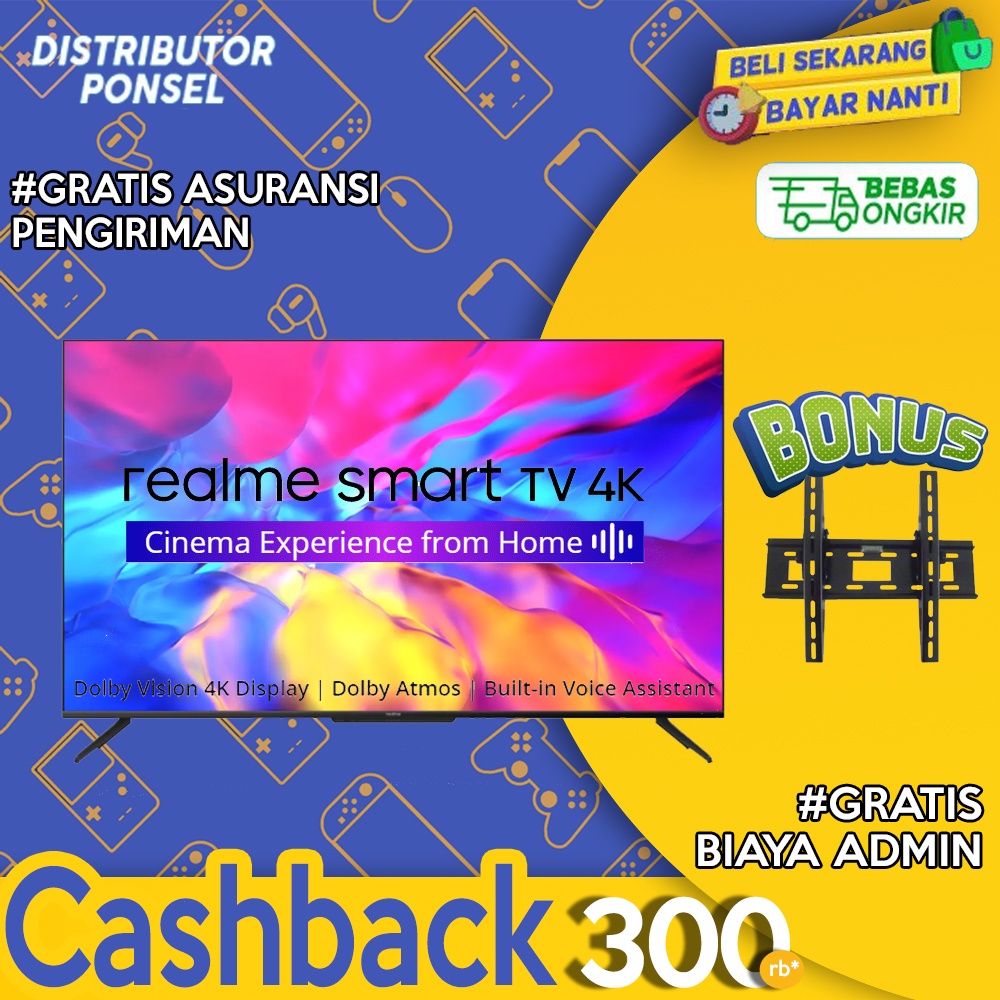 Realme Smart TV 50&quot; inch / 43&quot; inch / 32&quot; inch Garansi Resmi Realme Android TV