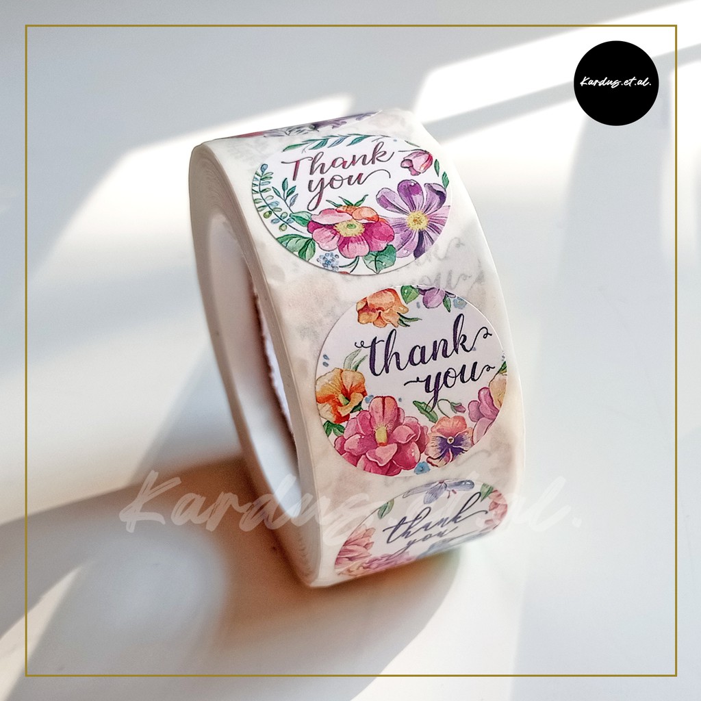 

Stiker Thank you 'Nature' | 2,5 cm/25mm