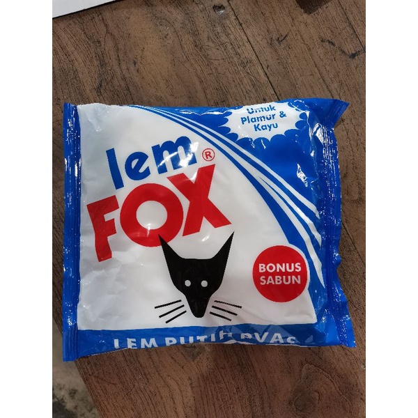 

lem fox 600gr original, lem kayu