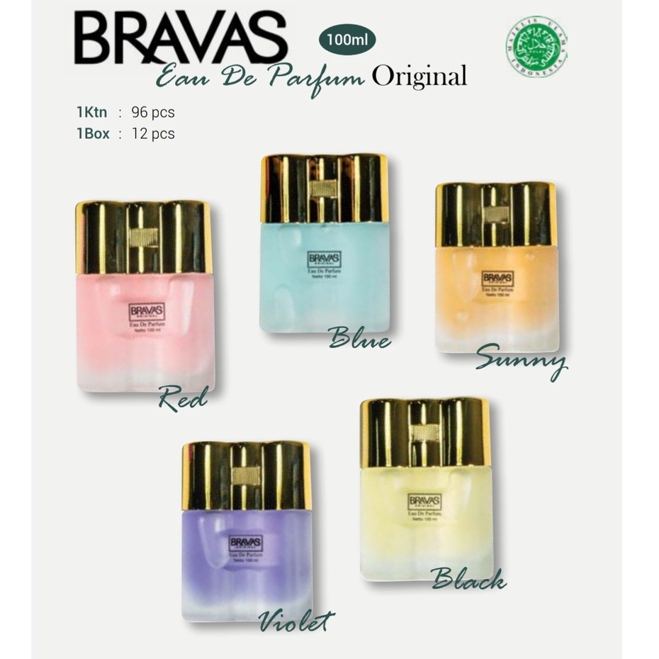BRAVAS Parfum EDP ORIGINAL 100 ML Eau De Parfum HALAL 100% Original