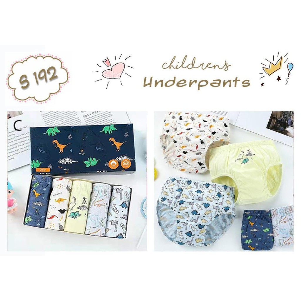 ♥BabyYank♥ CELANA DALAM / UNDERWEAR ANAK LAKI LAKI PER BOX ISI 5 PCS LUCU BAHAN KATUN