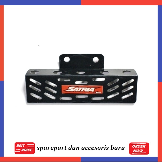 TUTUP RADIATOR SATRIA FU BLACK AKSESORIS MOTOR RACING