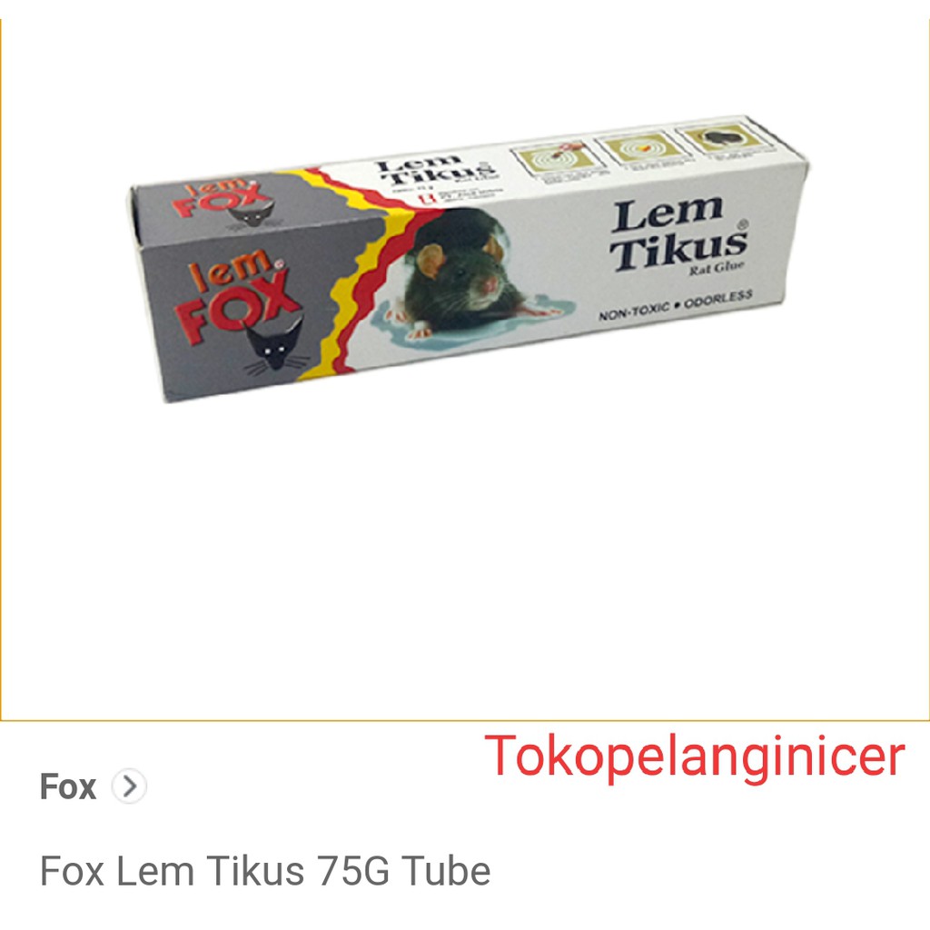 Lem Fox Lem Tikus Tube 75 gr Tokopelanginicer