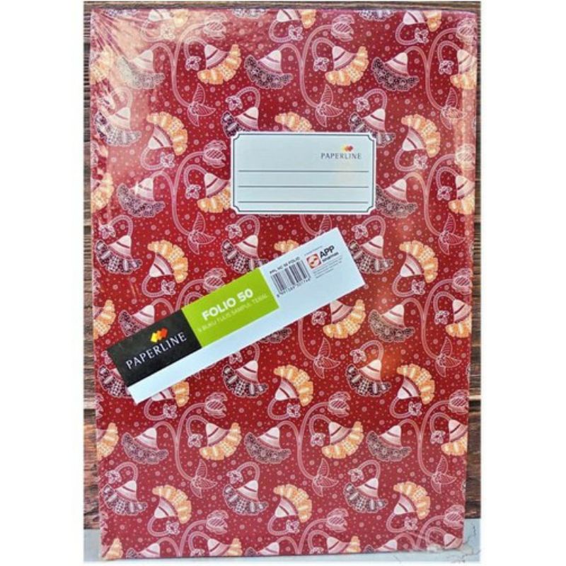 Buku folio paperline hardcover isi 50 lembar.