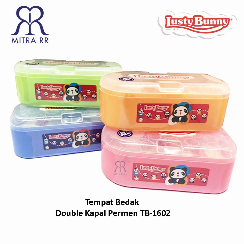 Lusty Bunny Tempat Bedak Bulat Double Kapal / Double Kapsul +Tempat Sabun Anti Pecah – Lusty Bunny