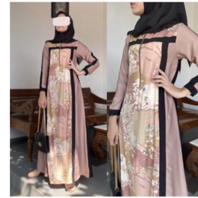 New,Dania pattern gamis by 4 season hijab