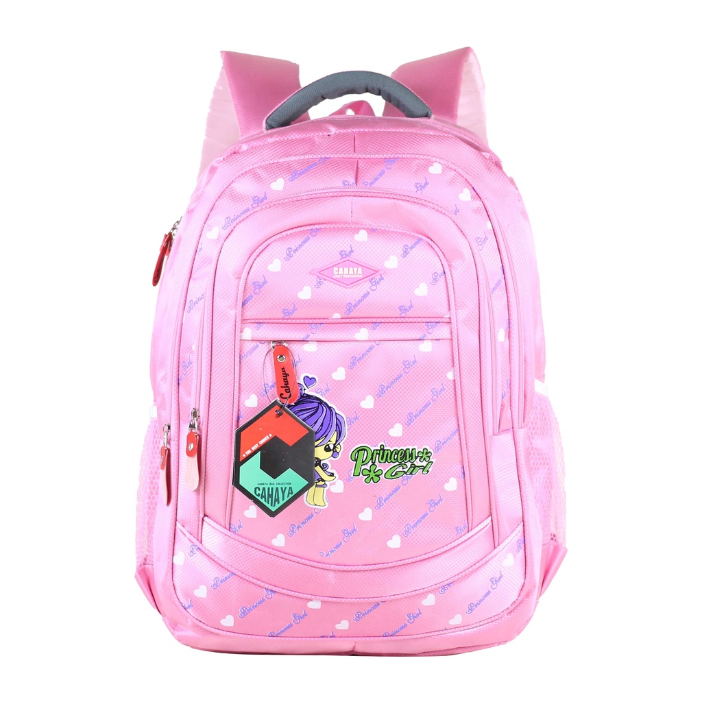 Ransel Anak Perempuan Tas Gendong Anak Tas Lucu Cahaya Princess Tas Pink Tas Sekolah Anak