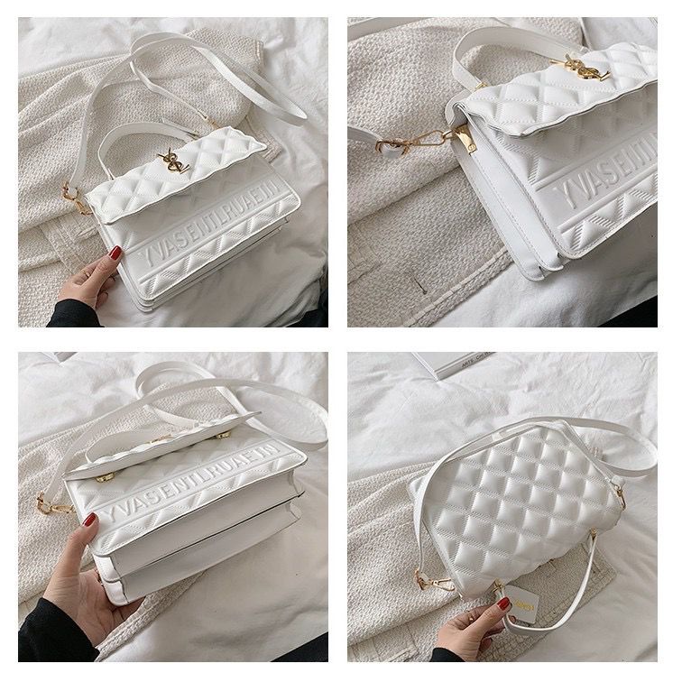 BJ15814 - BLACK/BLUE/GREEN/KHAKI/LIGHTGREEN/PINK/WHITE - TAS SLEMPANG WANITA FASHION IMPORT MODIS ELEGAN TERMURAH TERLARIS TERBARU BAGSTORE JAKARTA TAS BATAM ELJ5814