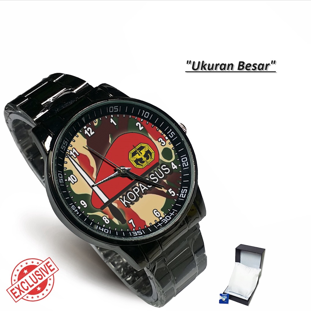 Jam Tangan Rantai Couple BARET MERAH KOPASSUS - 02 (Special)