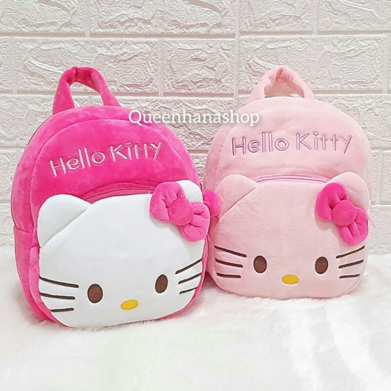 Bagpack Boneka Anak Cute Kitty Tas Ransel Anak Depan Resleting M