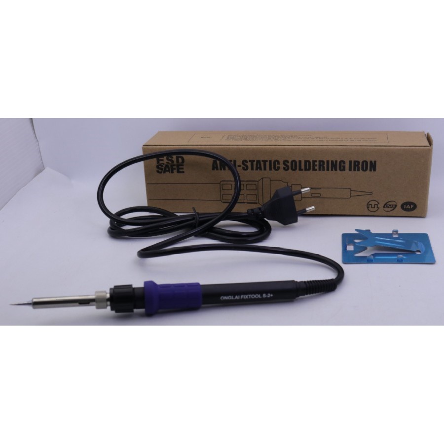 Solder Listrik 60W Bisa Atur Suhu Adjustable 220V ONGLAI FIXTOOL S-2+ Original