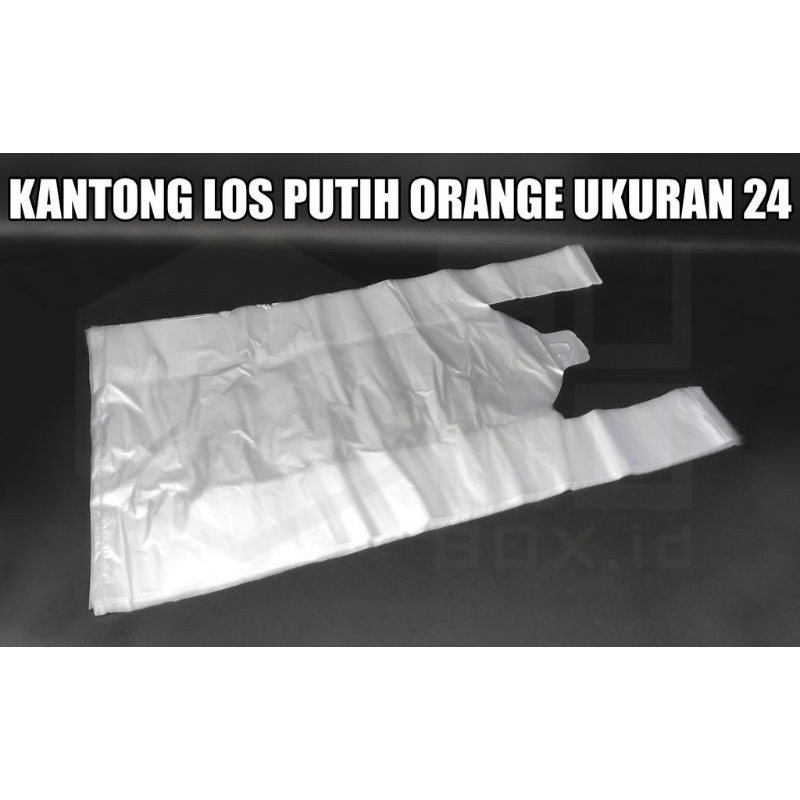 Kantong Plastik Kresek Putih Bening Transparan Ukuran 15 Kecil / 24 Sedang 400 Gram