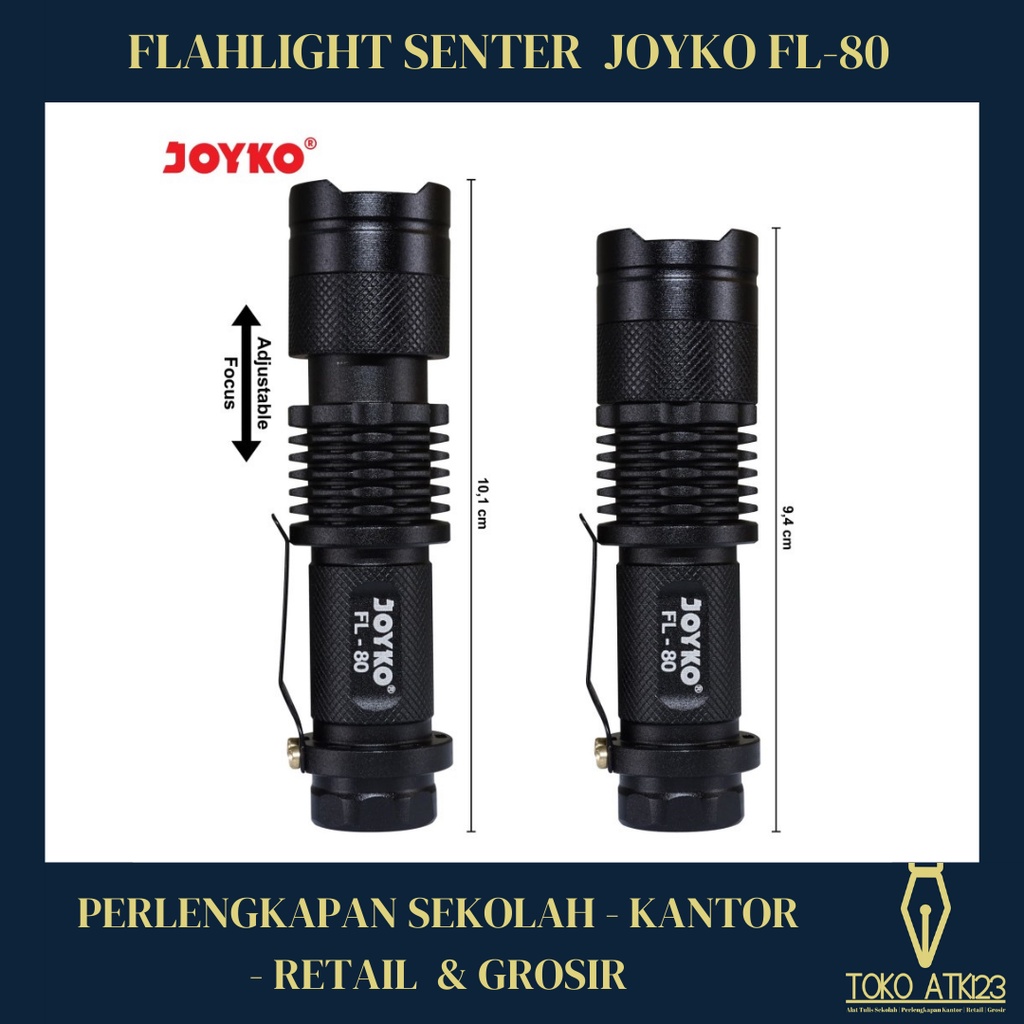 LED Flashlight / Senter LED Joyko FL-80