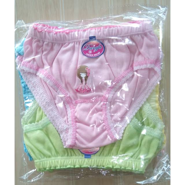 12 pcs CELANA DALAM ANAK PEREMPUAN / CELANA CANGCUT ANAK