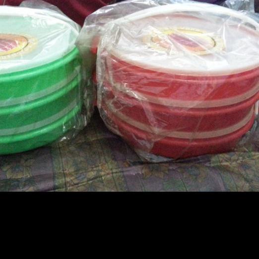 ▼ RANTANG CATERING SUSUN 3 BULAT PLASTIK / BOX CATERING / RANTANG SUSUN ✯