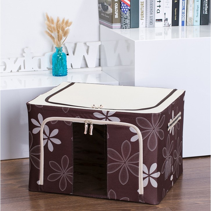 Adda Home - Organizer Storage Box Tulang Besi Tas Tempat Penyimpanan Baju - Large 66L