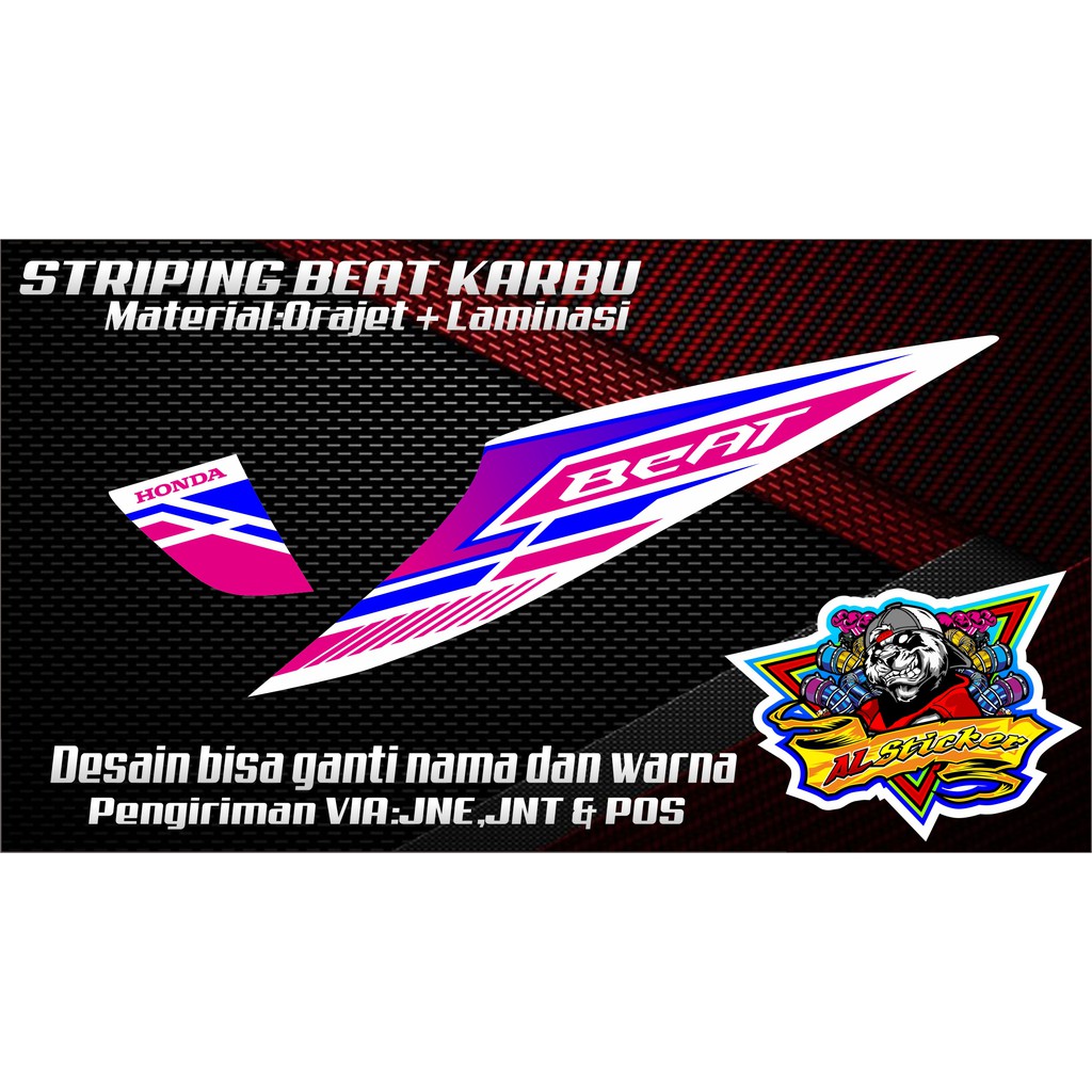 Striping Beat Karbu Road Race Simpel Custom Model Terbaru