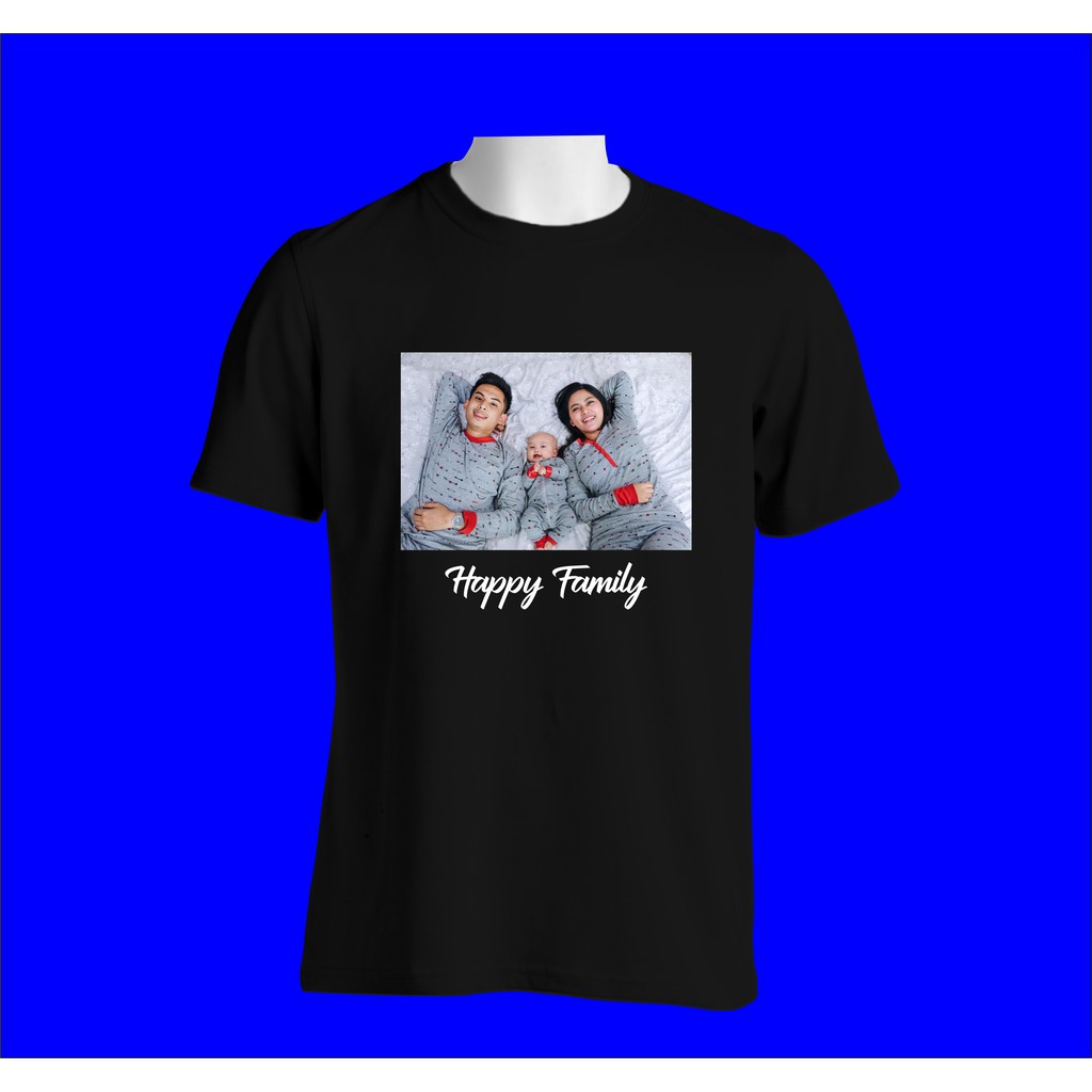 KAOS LENGAN PENDEK - CUSTOM KAOS FOTO BISA PAKE FOTO SENDIRI