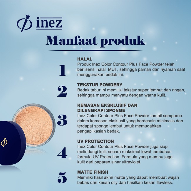 INEZ COLOR CONTOUR PLUS FACE POWDER 30 GR