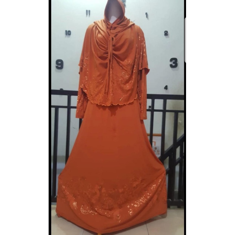 Baju Muslimah Gamis Wanita warna bata cantik