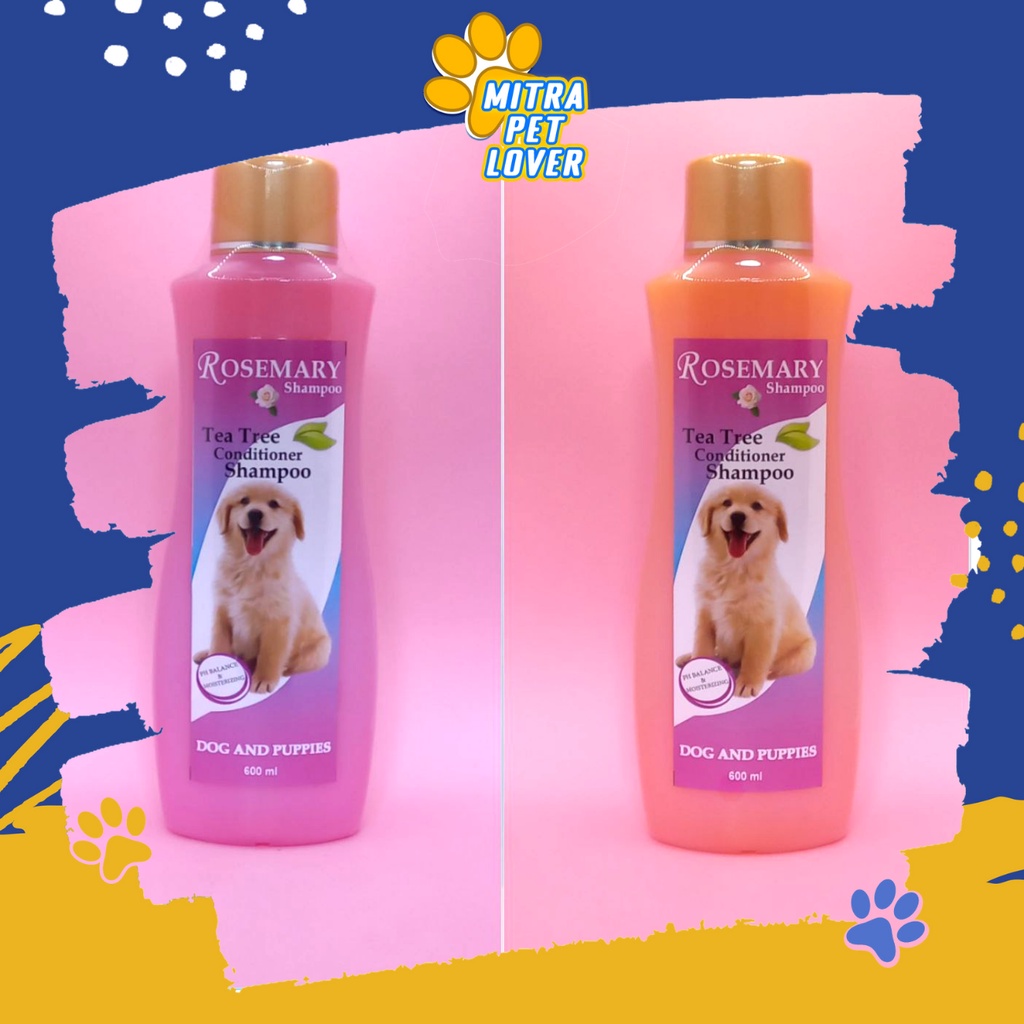 SHAMPO&amp; CONDITIONER ANJING - ROSEMARY DOG SHAMPOO ANJING 600 ML - BULU LEMBUT HALUS BERSIH SEHAT WANGI HARUM PUPPIES GROOMING - MURAH GARANSI KUALITAS ASLI ORIGINAL - PET ANIMAL HEALTHCARE VETERINARY TAMASINDO OBAT &amp; VITAMIN HEWAN PELIHARAAN MITRAPETLOVER