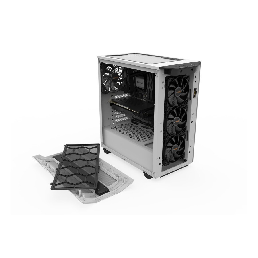 be quiet! Gaming Case PURE BASE 500DX White With Side Tempered Glass