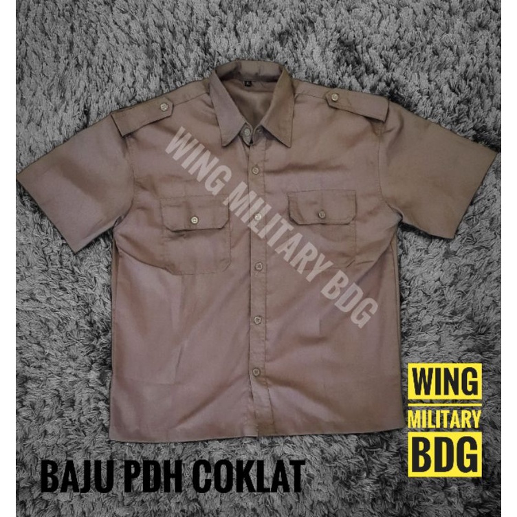 Baju PDH security - Baju PDL Coklat Polisi Terbaru