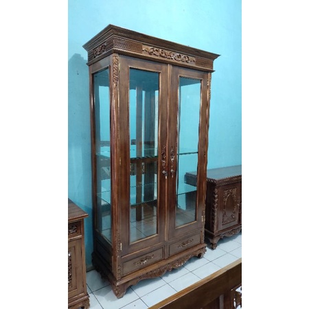 Lemari Hias pintu 2 minimalis