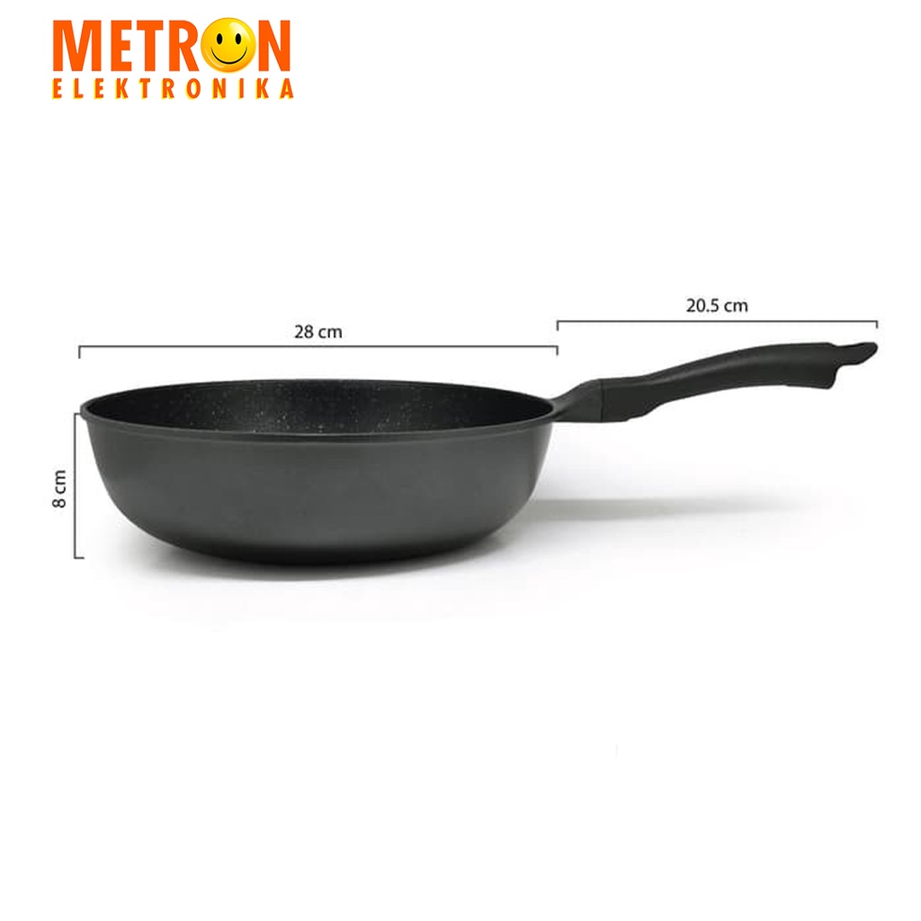 MAXIM SUPERLITE 28 CM STIR FRY / FRY PAN TEFLON / SL28CMSTIRFRY