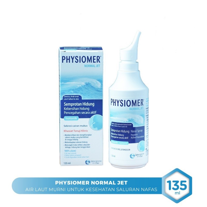 Physiomer Normal Jet Nasal Spray Hygiene Semprotan Hidung - 135 ml