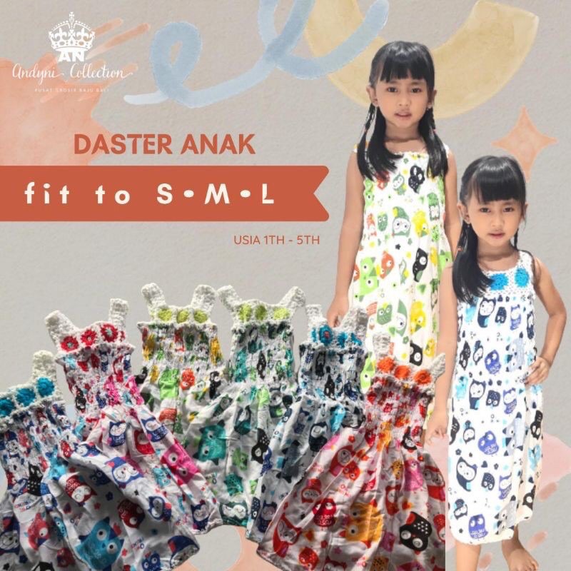 DASTER /DRESS ANAK BALI RAJUT