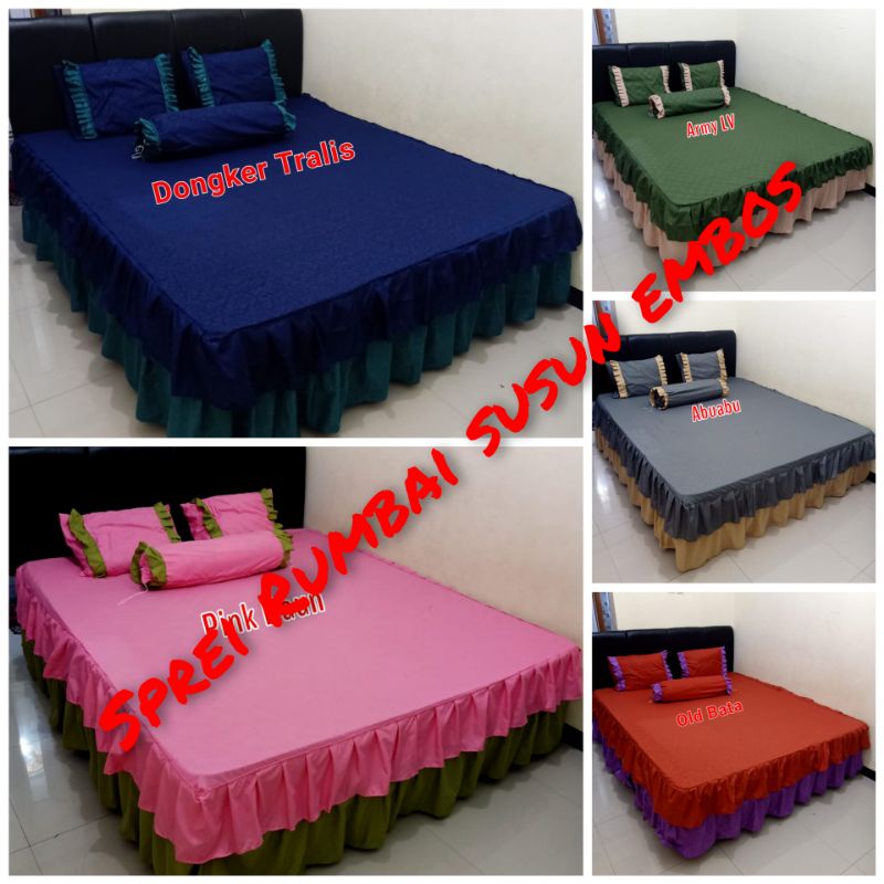 sprei rumbai susun