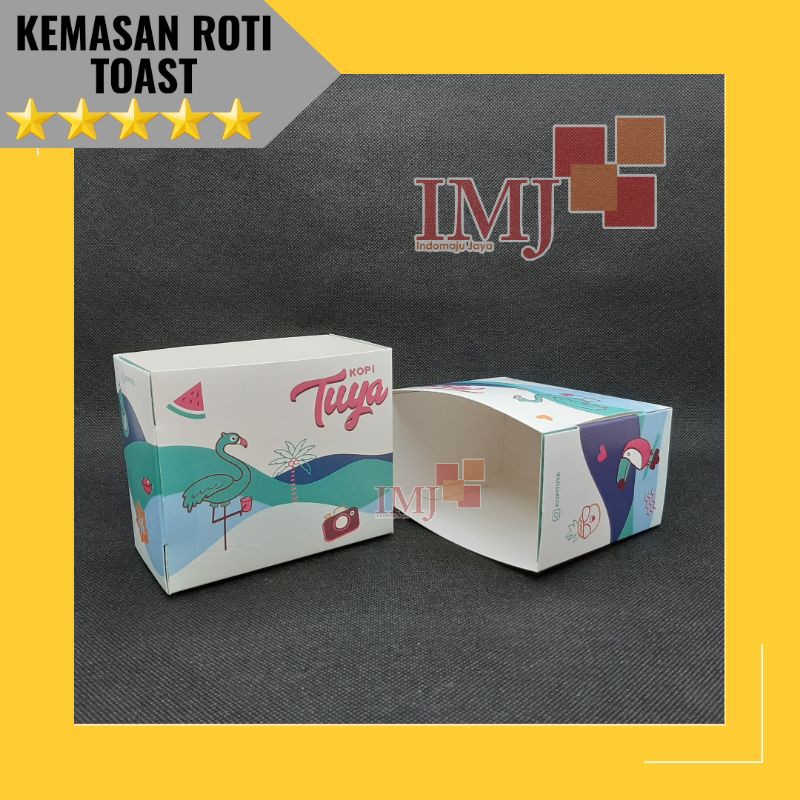 TERMURAH kemasan roti toast dus roti janji jiwa toast