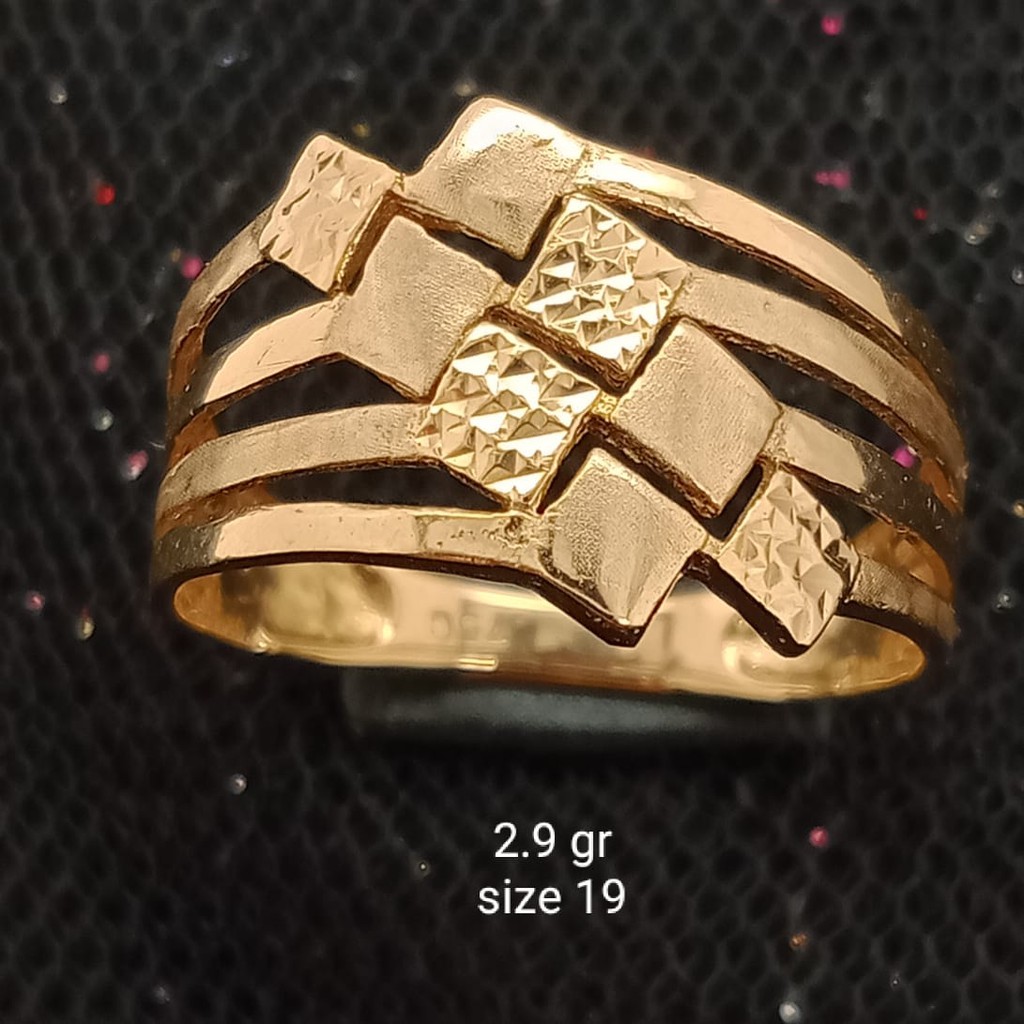 Cincin Emas 17 K - 2.9 gr Kadar 750 - 3424