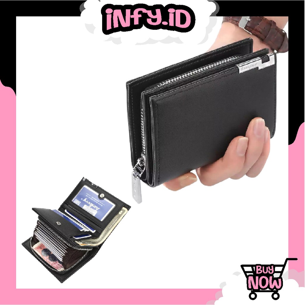 INFY - Dompet Baellerry Original Wanita Pria Kulit Panjang Fashion Murah Kartu Import Lipat D025