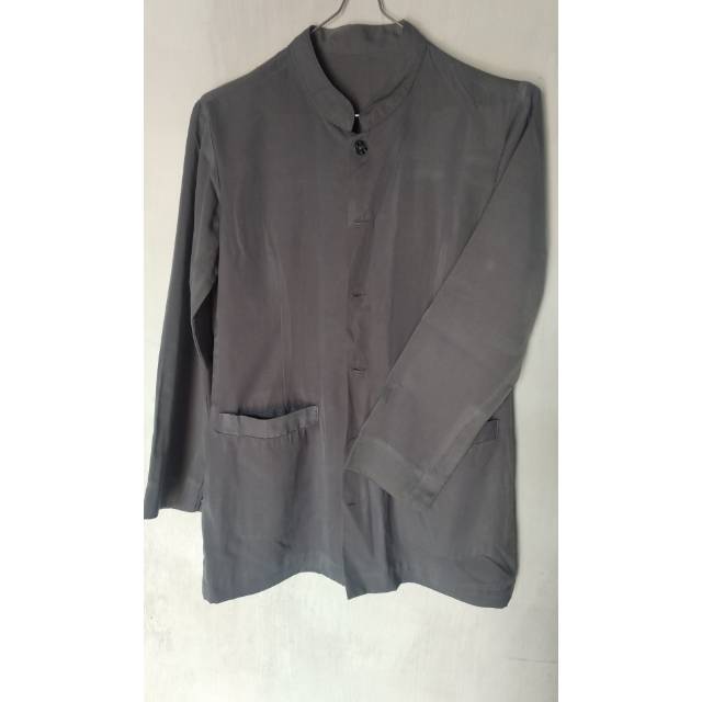 Seragam Guru Abu-abu - Atasan dan Rok (Preloved)