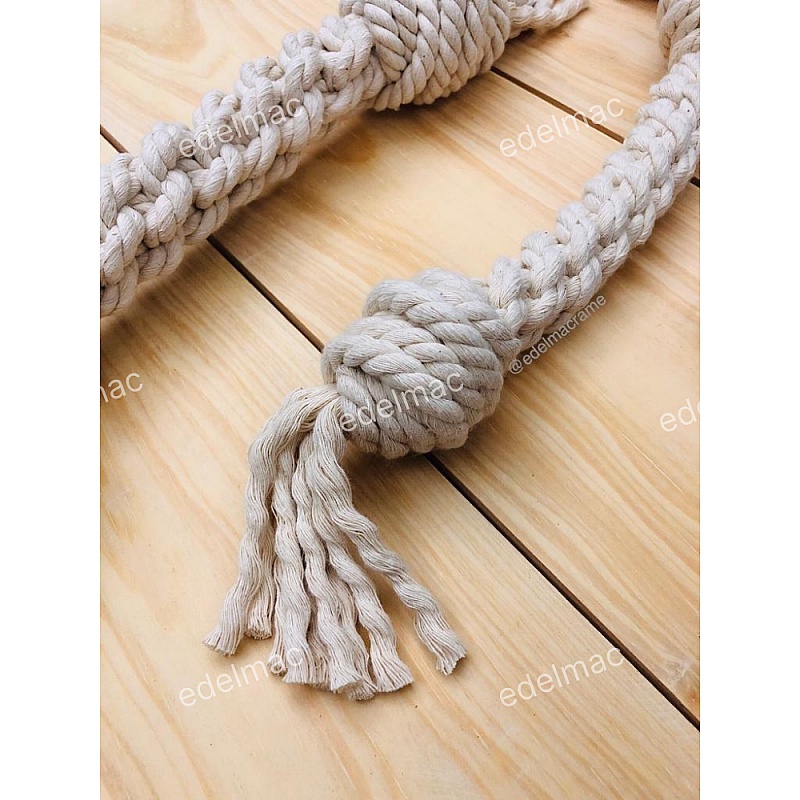 Mainan Gigitan Anjing | Handmade Knot Cotton Rope Bone Chew Dog Pet Toys for Pet Doggy