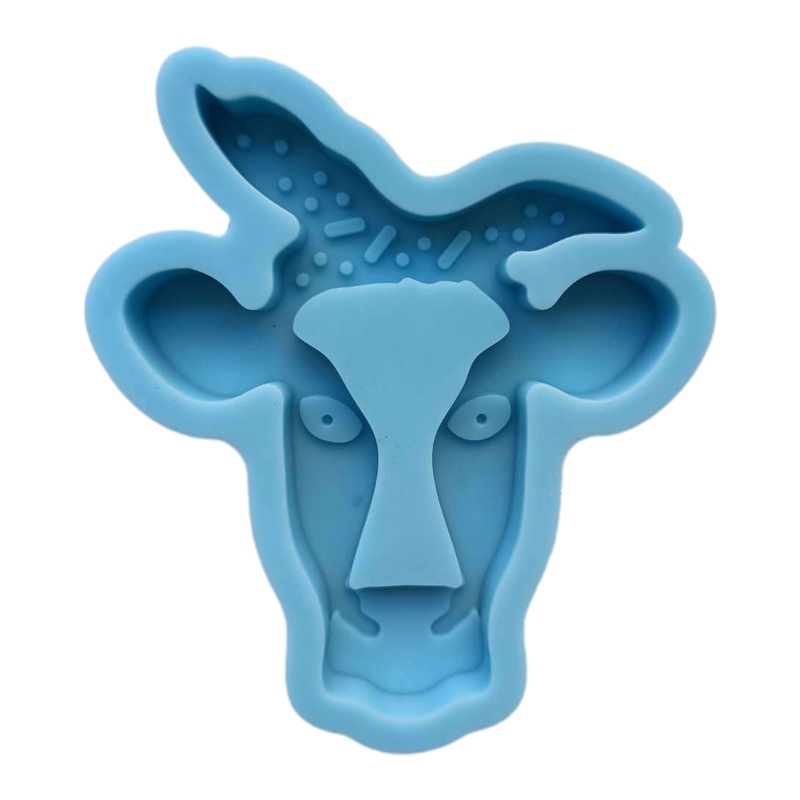 SIY  Bull Head Shape Quicksand Box Epoxy Resin Mold Storage Case Silicone Mould DIY Crafts Container Jewelry Decorations Making Tools