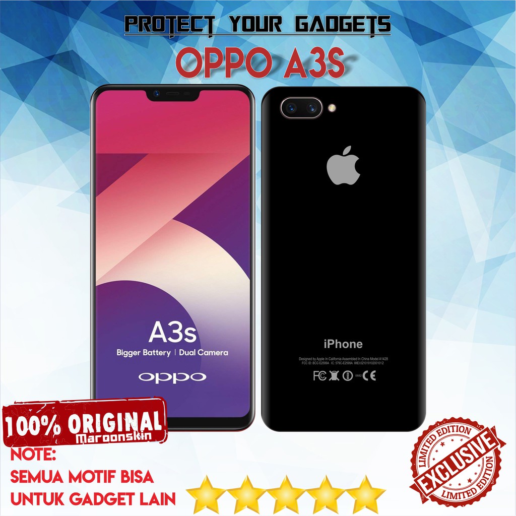 Garskin Original Oppo A3S IPHONE , OPPO A5S OPPO A12 OPPO F5 DLL