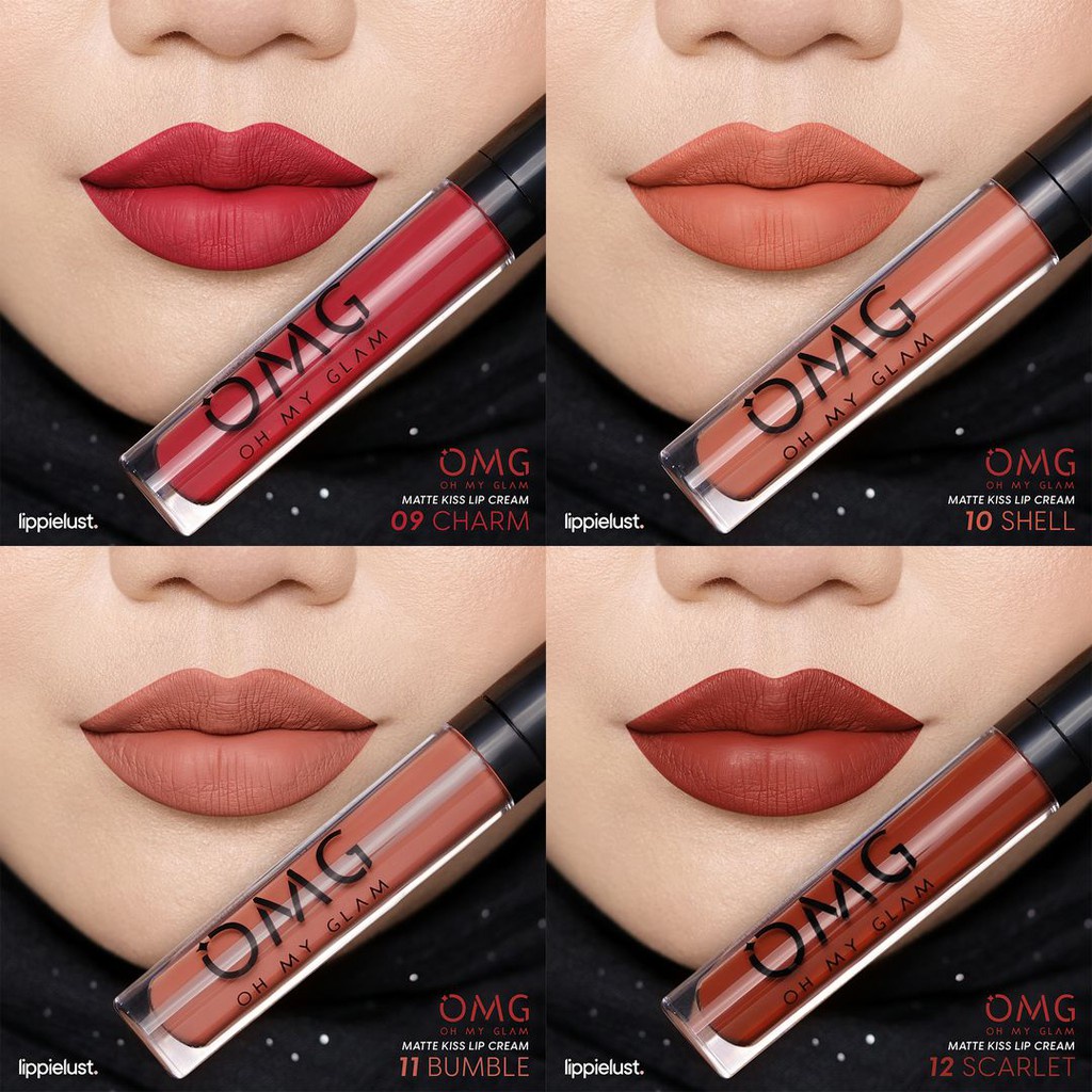 OMG Oh My Glam Matte Kiss Lip Cream 3.5g | Lipstick | Lipstik | Lip Cream