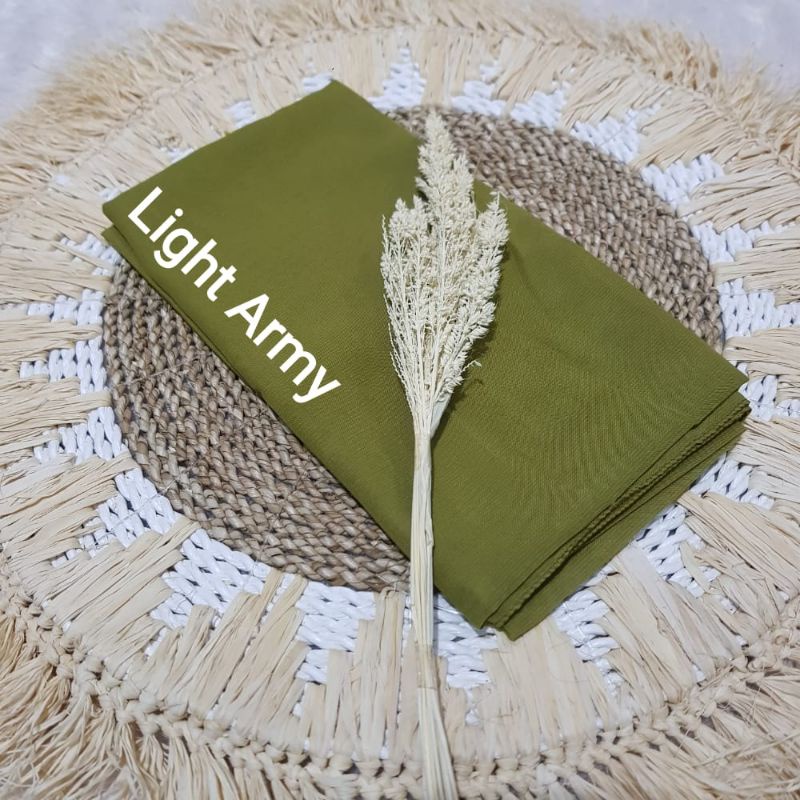 part1 BELLA SQUARE pollycotton premium-Lighter Army