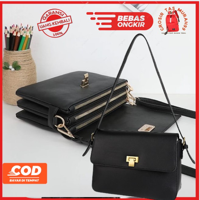 DQ155 Tas Import Wanita Batam Branded Premium Terbaru 2022 Selempang Bahu Ibu Ibu Kondangan Pesta Me