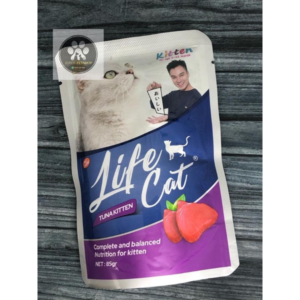 Life Cat Pouch wetfood untuk kucing .lifecat kucing wetfood 85gr