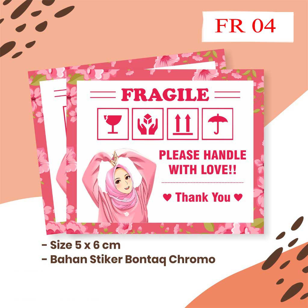 

99 - STIKER FRAGILE LUCU MURAH JANGAN DIBANTING COD
