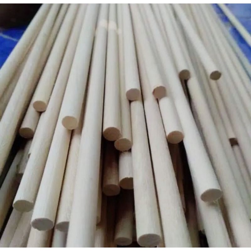 20pcs/DIY Dowel stick  Kayu UK Diameter 10mm panjang 60cm