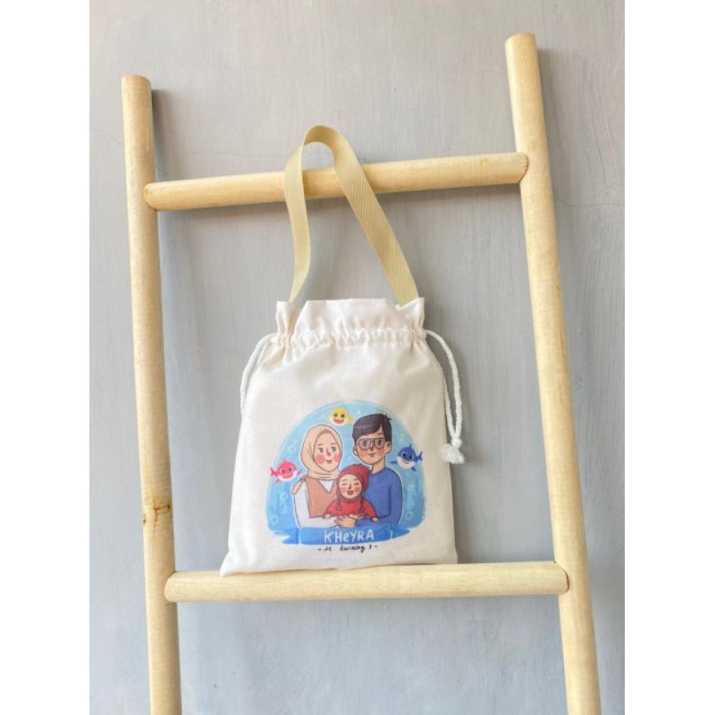 

totebag serut blacu goodiebag ultah anak atau bingkisan