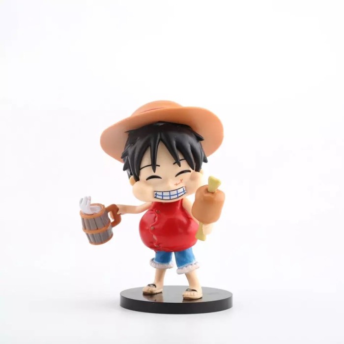 Pajangan Dashboard 3 in 1 One Piece Luffy Hiasan dekorasi Onepiece Mobil Premium