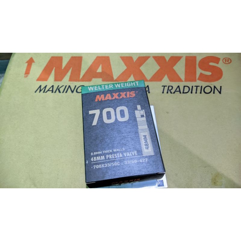 Ban Dalam Maxxis 700c  Ban Dalam Roadbike Ban Dalam Gravel Ban 700c Pentil Panjang