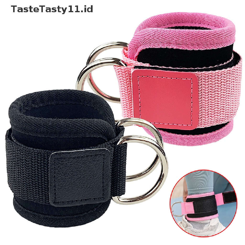 (TasteTasty) Strap Pergelangan Kaki Adjustable Dengan D-Ring Untuk Fitness / Gym