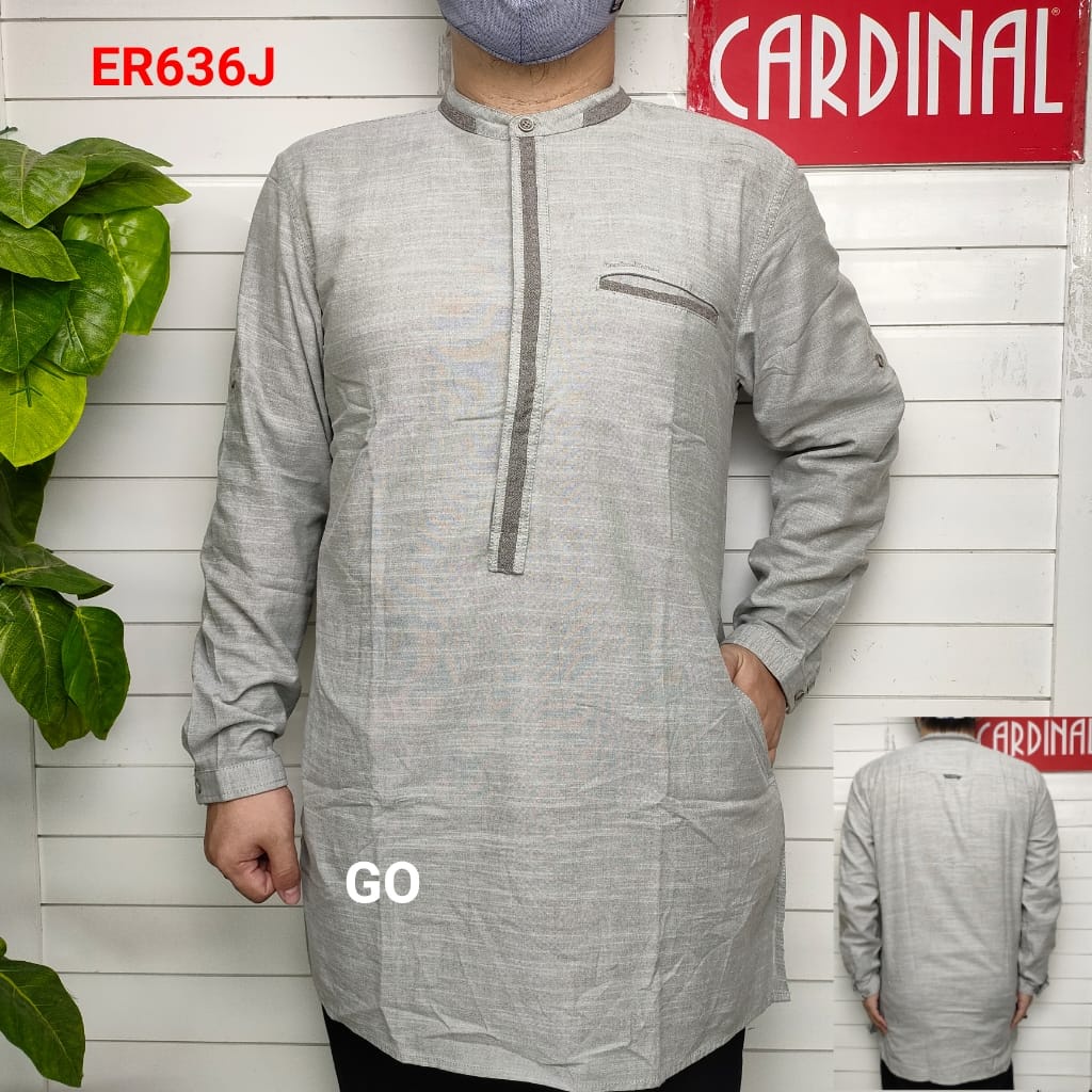 gos EKPB CARDINAL KEMEJA KOKO PRIA LENGAN PANJANG Baju Cowok Branded 100% Original